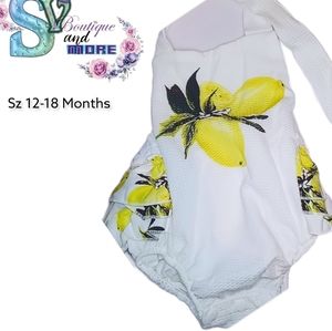 Limon print Ruffles Romper